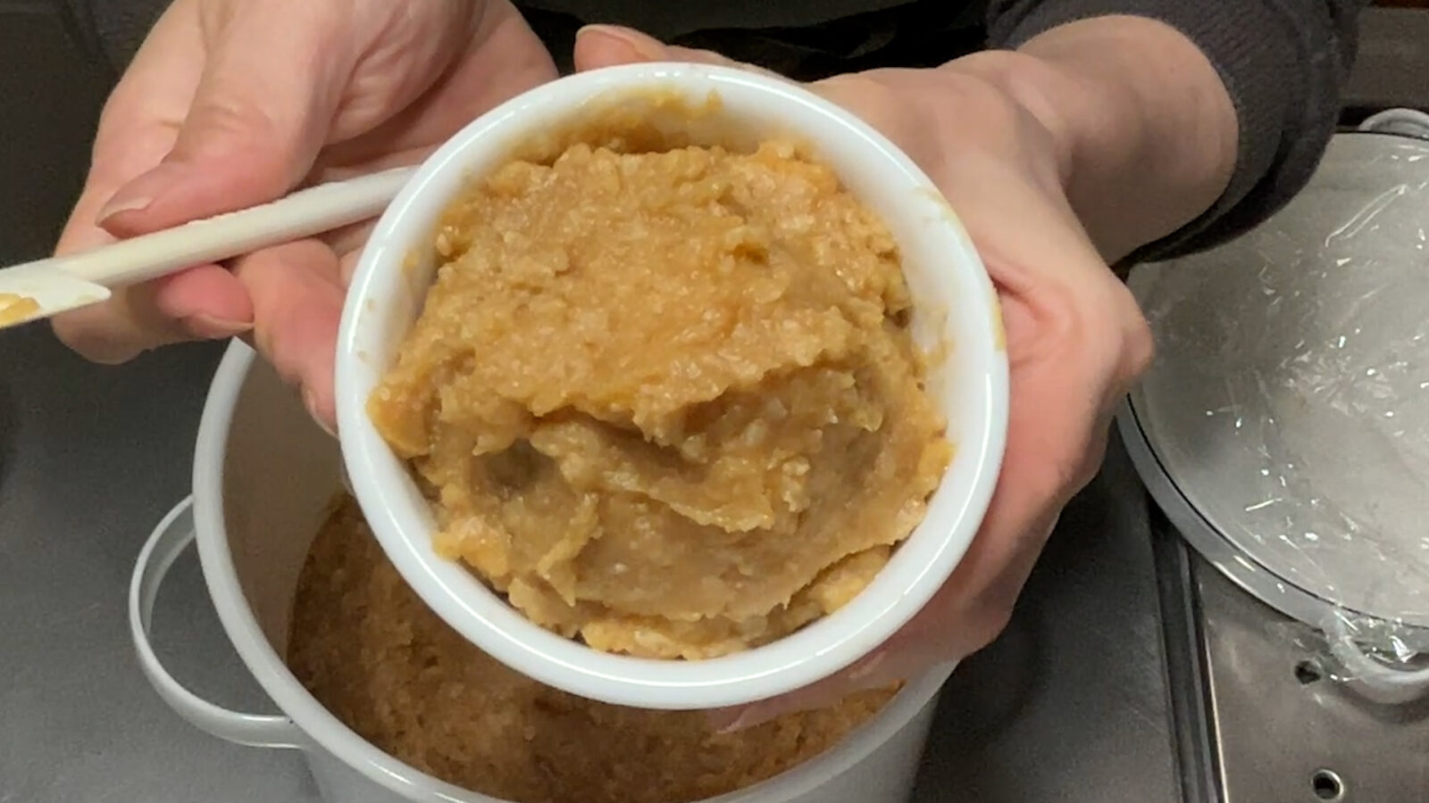 味噌づくり今年4回目の味噌作りました